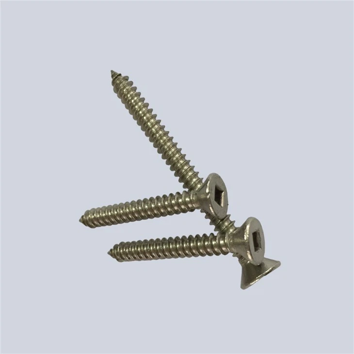 FLAT HEAD SELF TAPPING SCREW WITH SQUARE DRIVE