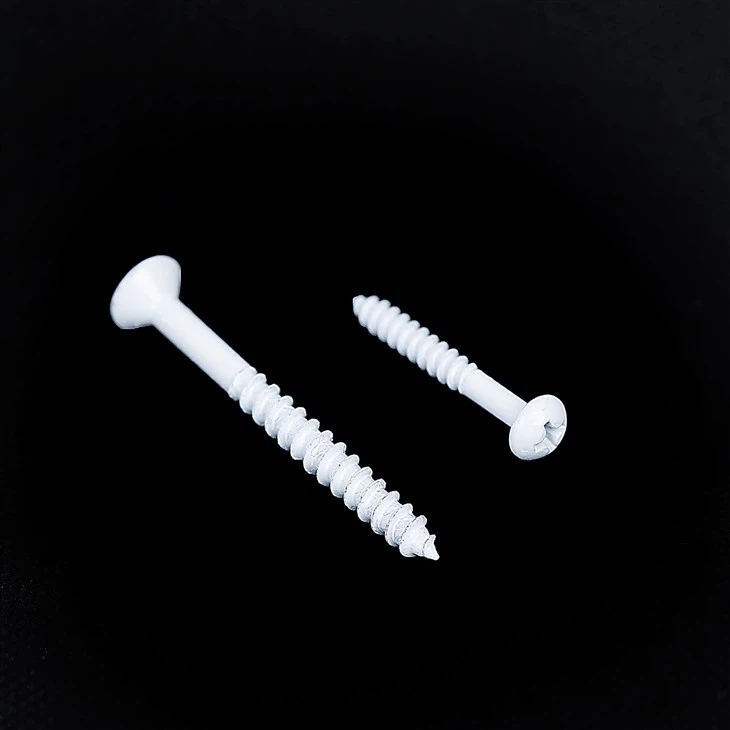 ফিলিপস ড্রাইভ হোয়াইট প্যান হেড স্ব-লঘুপাত স্ক্রু সাদা ফিনিশ