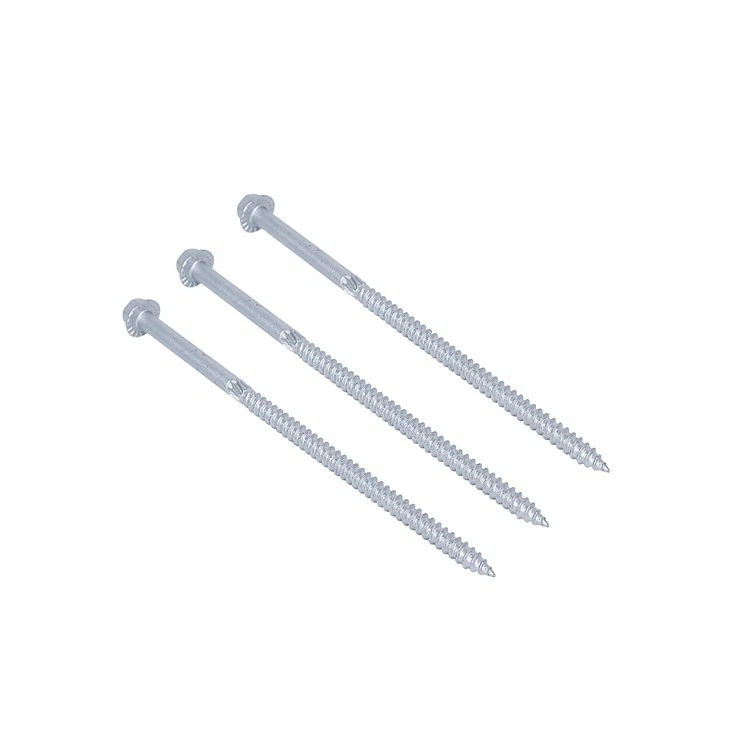 স্লট সহ বিশেষ হেক্স ফ্ল্যাঞ্জ সিলভার স্ব-লঘুপাত স্ক্রু